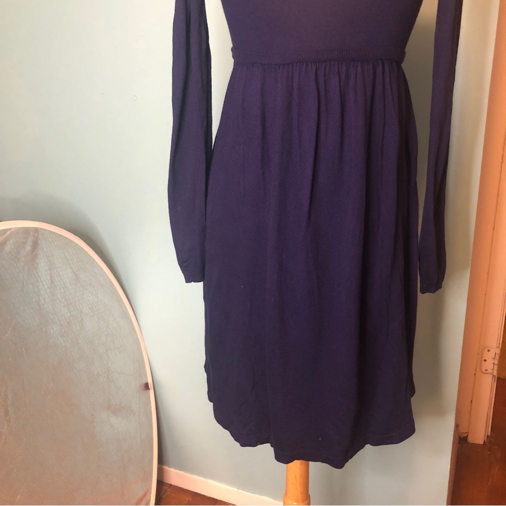 Aoyama Itchome cashmere wool dress. Purple. Size small. - Picture 3 of 9